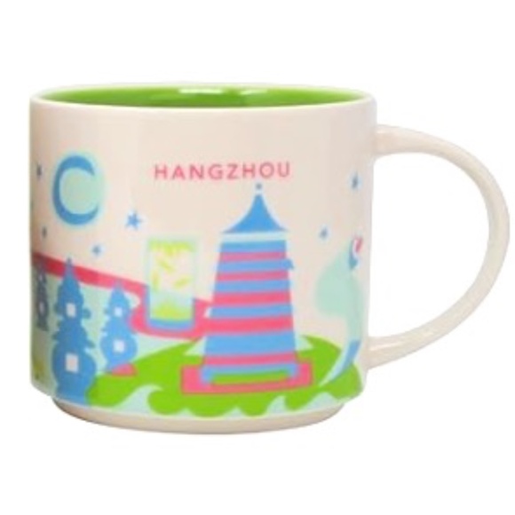 STARBUCKS LIMITED EDITION YOU ARE HERE COLLECTION CHINA HANGZHOU COFFEE MUG CUP - Picture 1 of 8